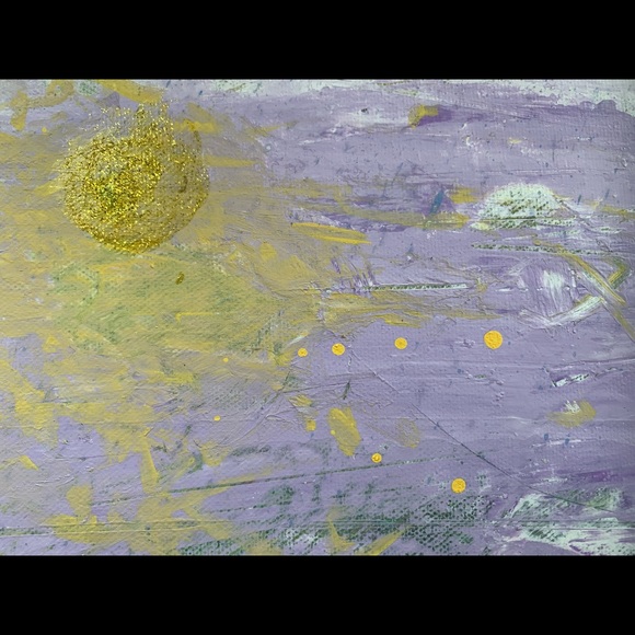 “Far, Far Away,” mixed media on canvas. - Picture 3 of 8